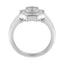 14K White Gold Baguette & Princess-Cut Diamond Cocktail Ring