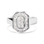 14K White Gold Baguette & Princess-Cut Diamond Cocktail Ring
