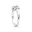 14K White Gold Lab Grown Diamond Three Stone Ring