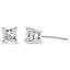 14K White Gold Princess Cut Diamond Solitaire Stud Earrings