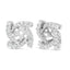 Chaquetas de Aretes de Diamante en Oro Blanco de 14K para Studs de 4mm