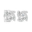 14K White Gold Diamond Spiral Earring Jackets for 4mm Studs