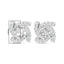 Chaquetas de Aretes de Diamante en Oro Blanco de 14K para Studs de 4mm