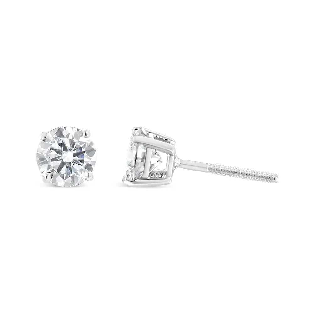 14k White Gold 1ct. TDW Diamond Stud Earrings