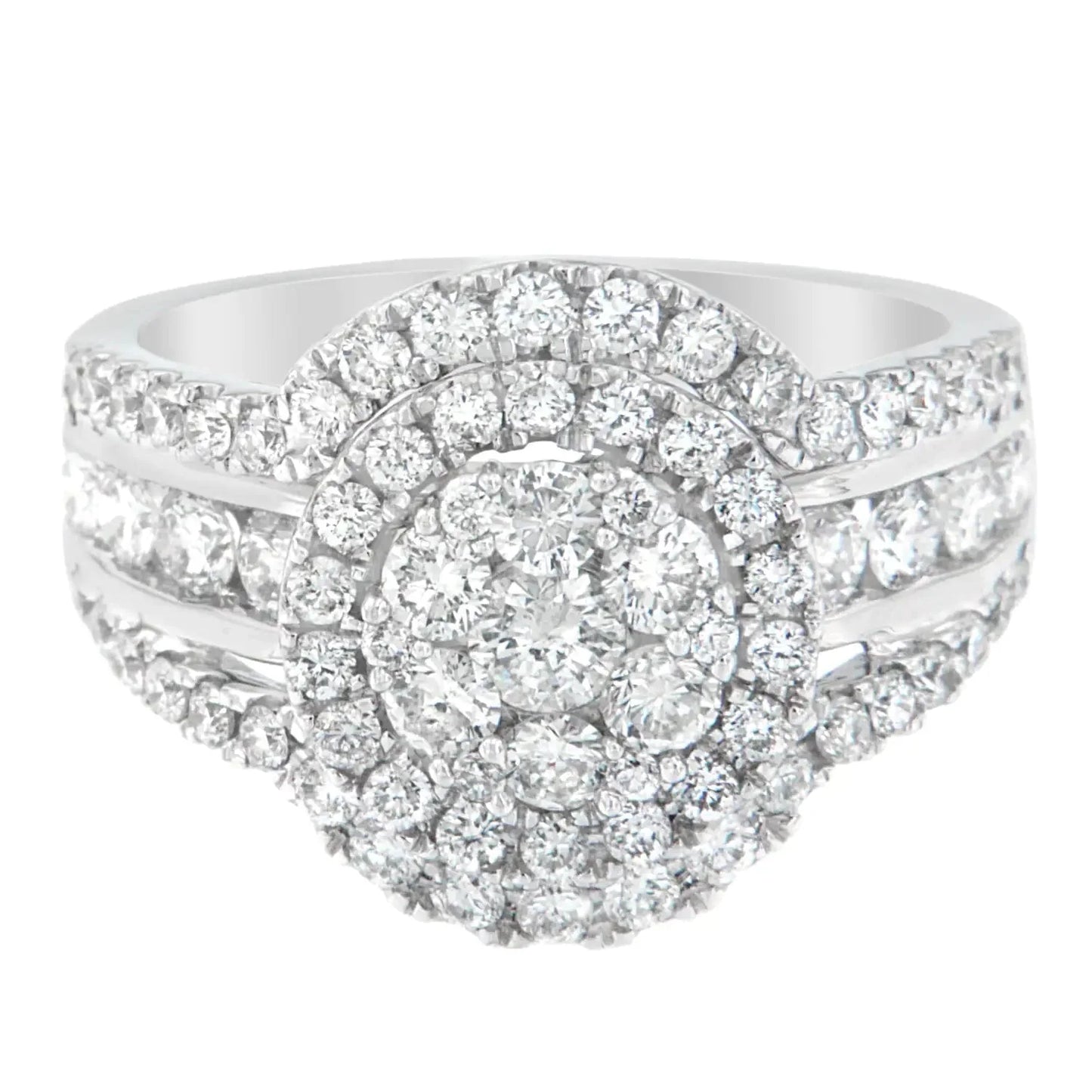 14k White Gold 2ct TDW Diamond Engagement Ring