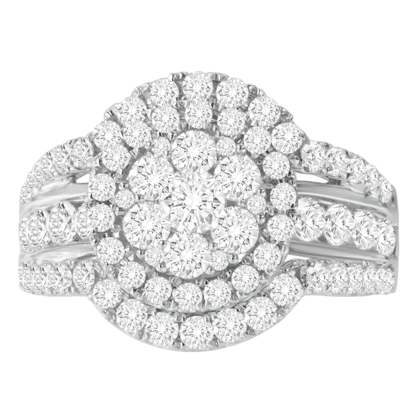 14k White Gold 2ct TDW Diamond Engagement Ring