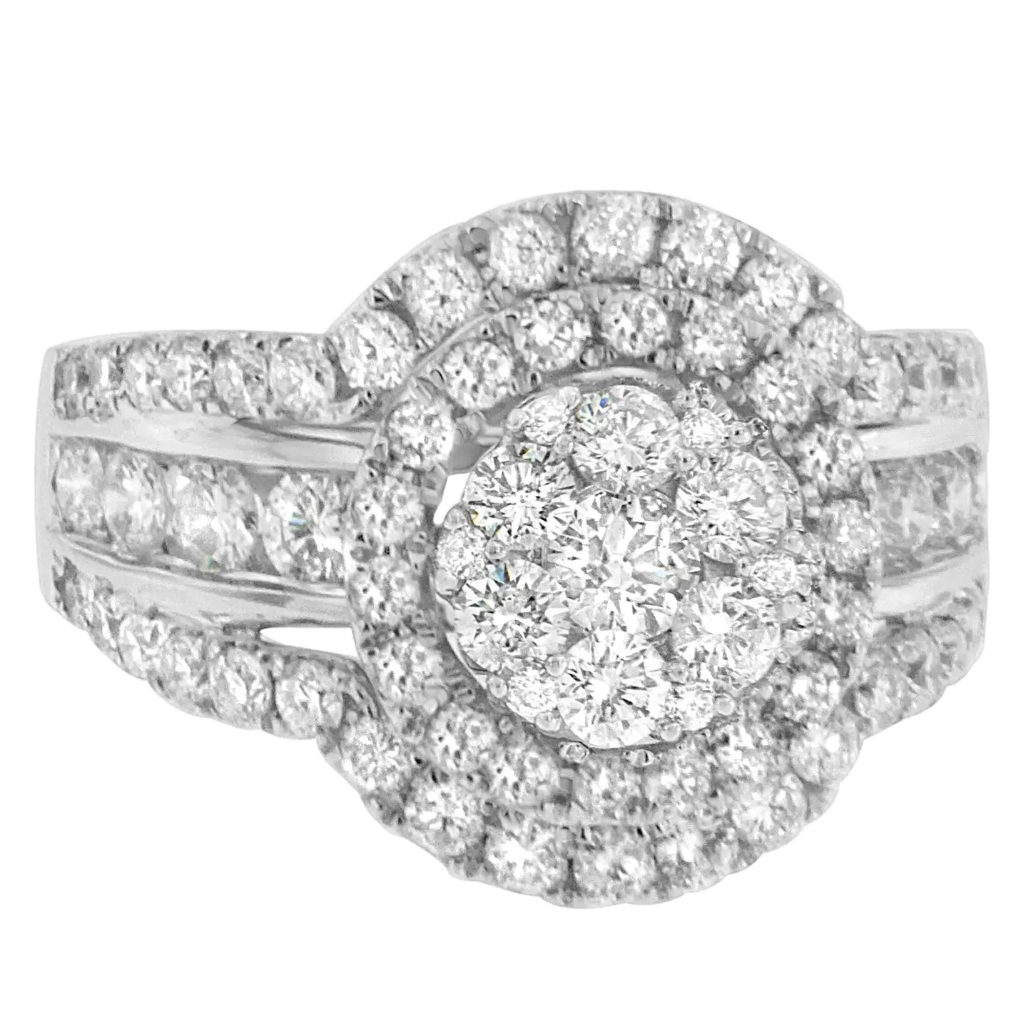 14k White Gold 2ct TDW Diamond Engagement Ring