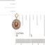 14K White Gold Triple Halo Fancy Colored Diamond Pendant Necklace
