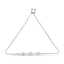 14K White Gold Adjustable Diamond Bolo Bracelet