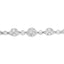 14K White Gold Adjustable Diamond Bolo Bracelet