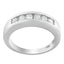 14K White Gold 3/4ct. TDW Diamond Channel Band Ring