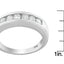 14K White Gold 3/4ct. TDW Diamond Channel Band Ring