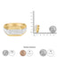 14K Yellow and White Gold 1.00 Cttw Diamond Gent's Band - Size 10
