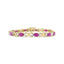 14K Yellow Gold Diamond & Ruby Alternating X Link Bracelet