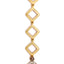 Collier en or jaune 14 carats avec pendentif en diamant jaune fancy en forme de trèfle