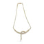 Collar Lariat de Diamantes de Oro Amarillo de 14k de Doble Fila