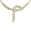 Collar Lariat de Diamantes de Oro Amarillo de 14k de Doble Fila