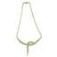 Collar Lariat de Diamantes de Oro Amarillo de 14k de Doble Fila