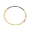Pulsera de Brazalete de Diamantes Azules y Blancos de Oro Amarillo de 14K - Tamaño 7