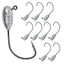 Reaction Tackle Lead Tube Jig Heads-10-Pack