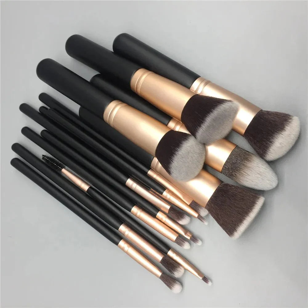 14-Piece Premium Makeup Brush Set for Flawless Application