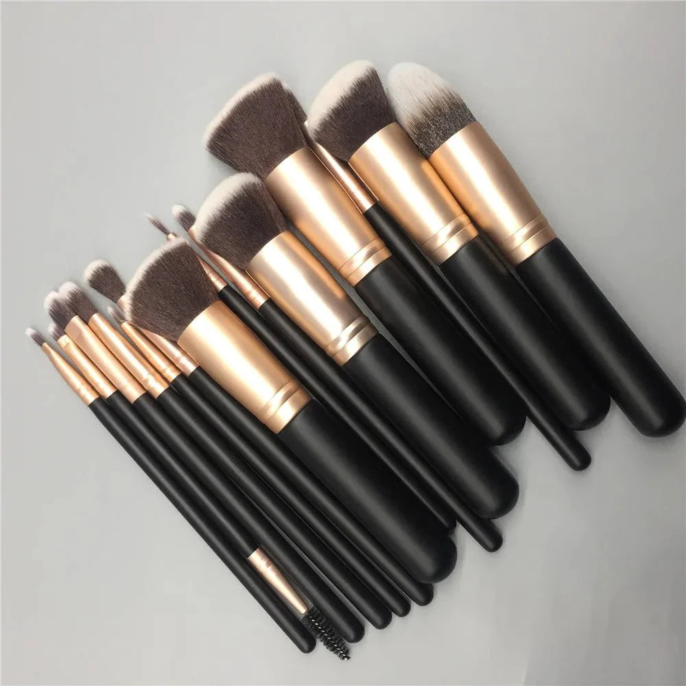 14-Piece Premium Makeup Brush Set for Flawless Application