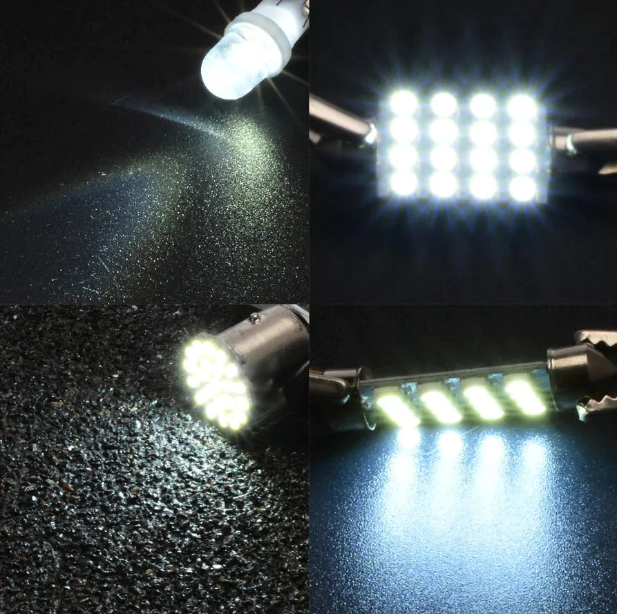 Kit d'éclairage intérieur LED T10 36 mm de 14 pièces
