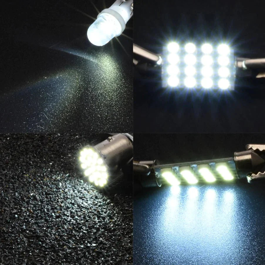Kit d'éclairage intérieur LED T10 36 mm de 14 pièces
