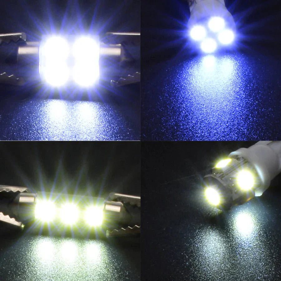 Kit d'éclairage intérieur LED T10 36 mm de 14 pièces