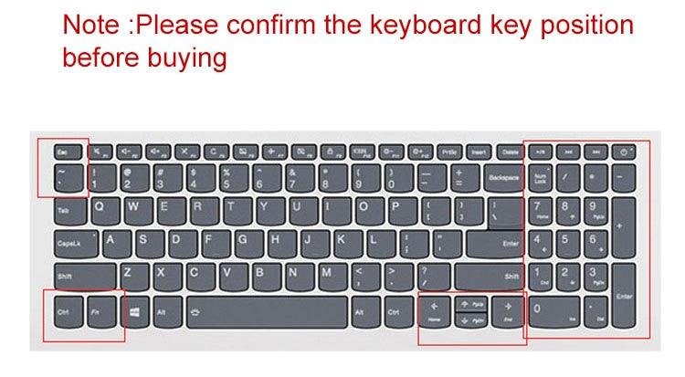 15.6 Inch Ultra-Thin Silicone Keyboard Cover for Laptops