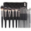 Set de Brochas de Maquillaje Negro Mate – 15 Herramientas Esenciales para una Aplicación Impecable