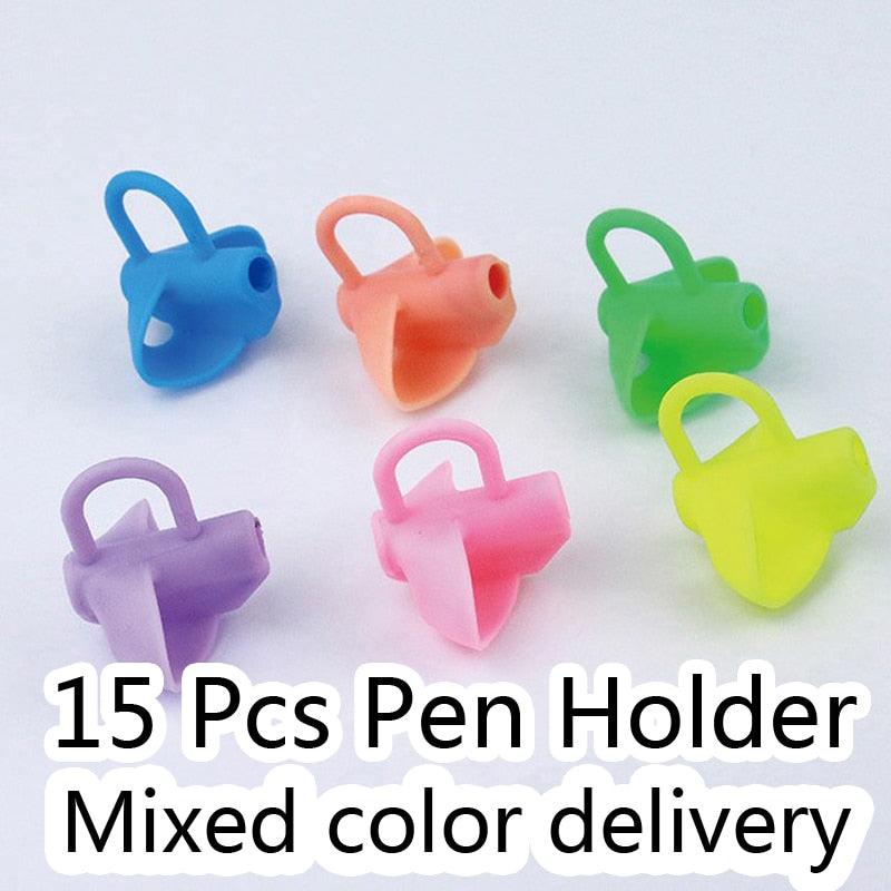 Ensemble de 15 grips ergonomiques pour crayons pour enfants