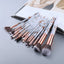 Ensemble de pinceaux Glamour de 15 pièces pour une application de maquillage parfaite