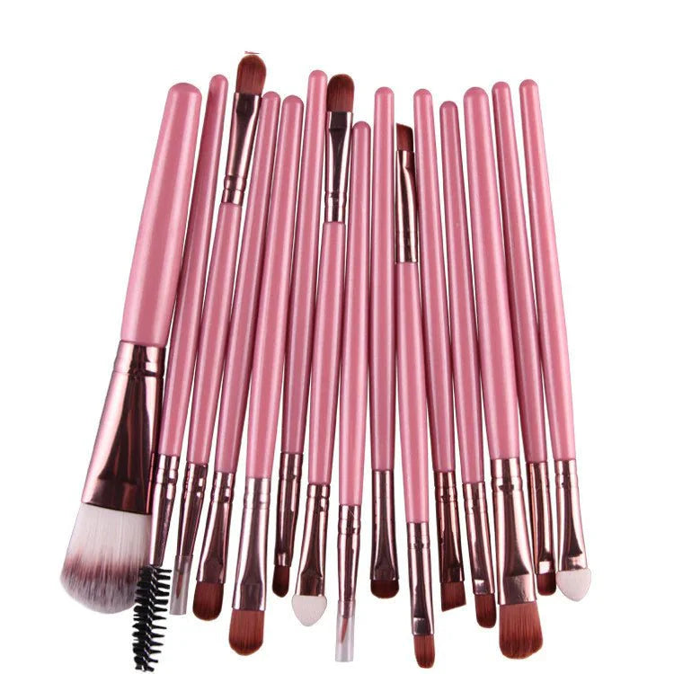 Juego de brochas de maquillaje premium de 15 piezas