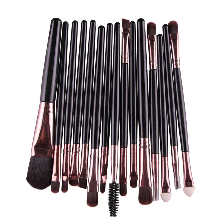 Juego de brochas de maquillaje premium de 15 piezas