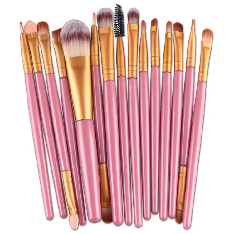 Juego de brochas de maquillaje premium de 15 piezas