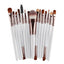 Juego de brochas de maquillaje premium de 15 piezas