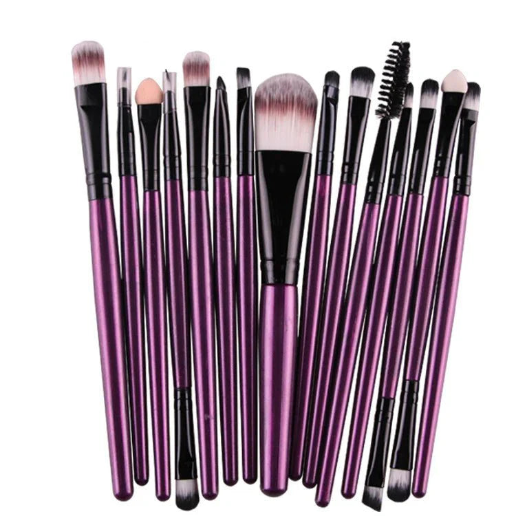 Juego de brochas de maquillaje premium de 15 piezas