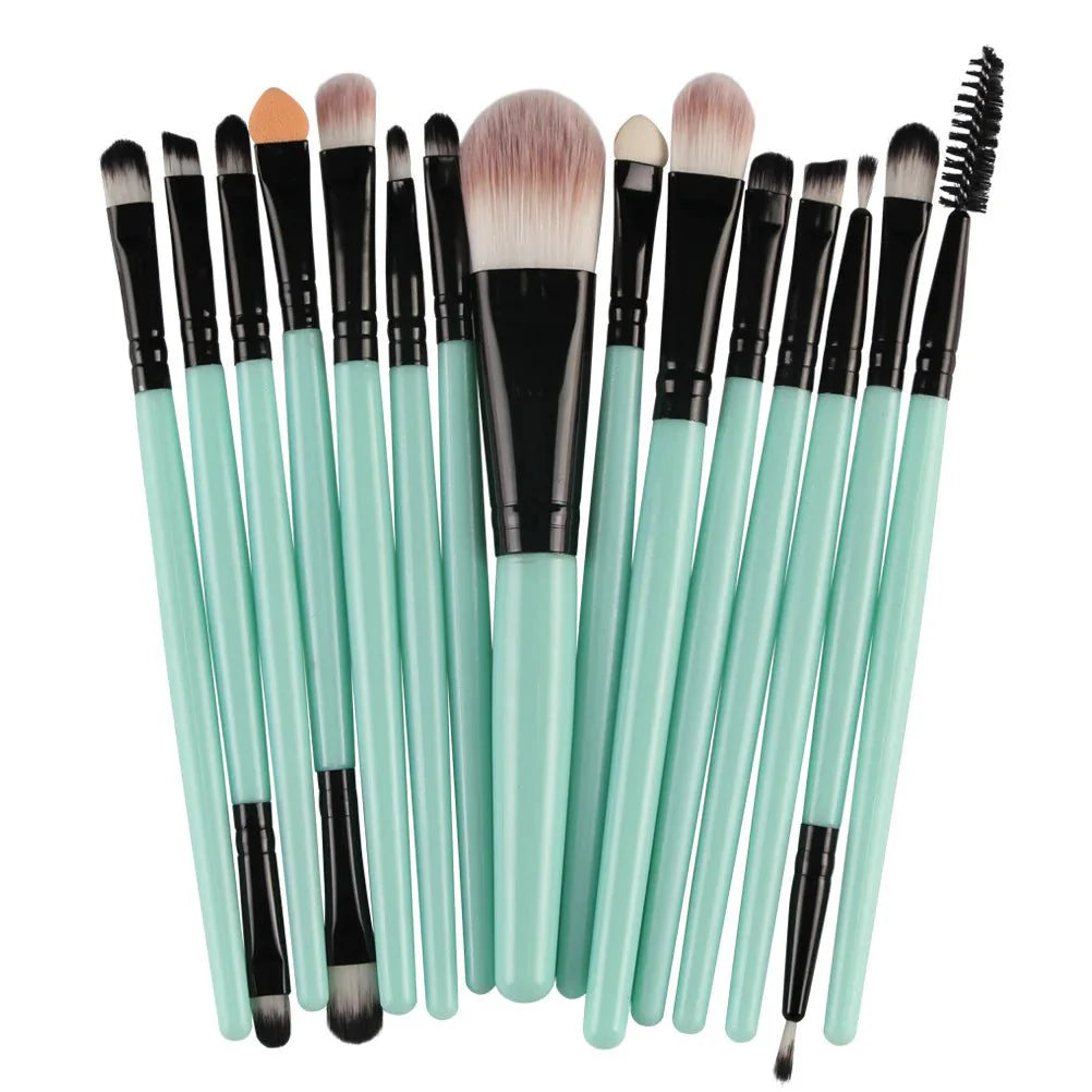 Juego de brochas de maquillaje premium de 15 piezas