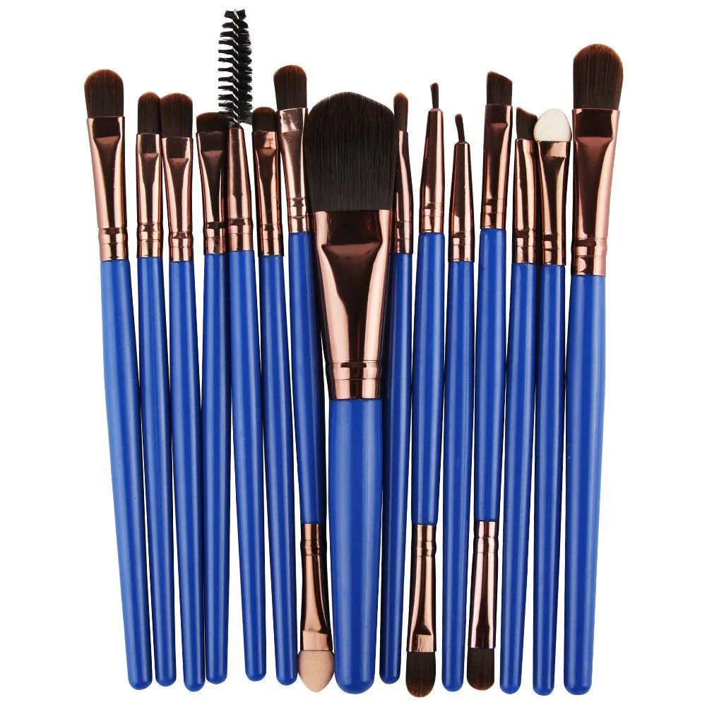 Juego de brochas de maquillaje premium de 15 piezas