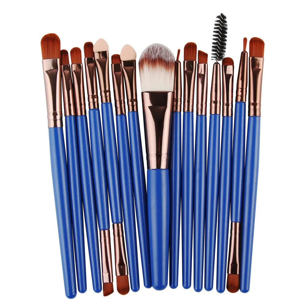 Juego de brochas de maquillaje premium de 15 piezas