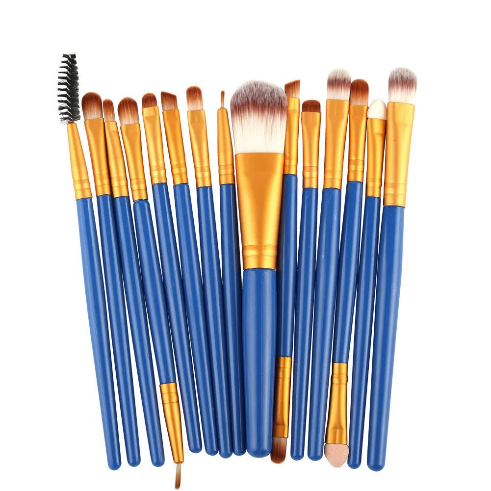 Juego de brochas de maquillaje premium de 15 piezas