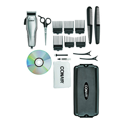 Conair Custom Cut 21-Piece Haircut Kit - Chrome Finish