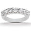 14k White Gold Diamond Scalloped Wedding Ring Band
