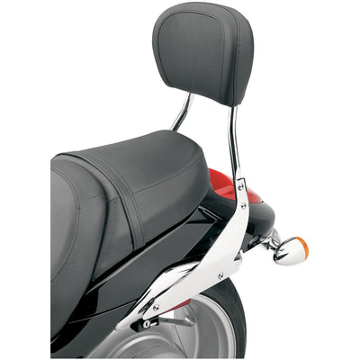 Cobra Mini 11-Inch Square Sissy Bar with Pad - Compatible with 2006-2023 Suzuki Boulevard Models - Korvel