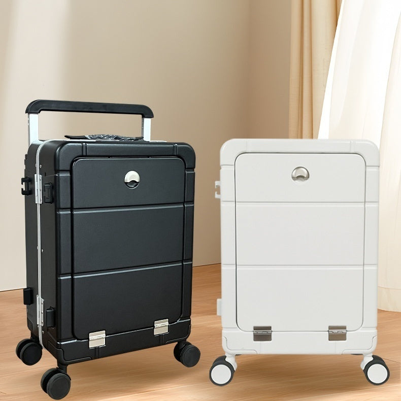 Valise à roulettes de 20 pouces avec ouverture frontale et séparation sèche/humide