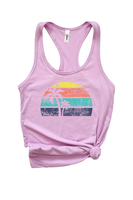 Palm Tree Sunset Tank 1502 - Korvel