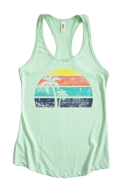 Palm Tree Sunset Tank 1502 - Korvel
