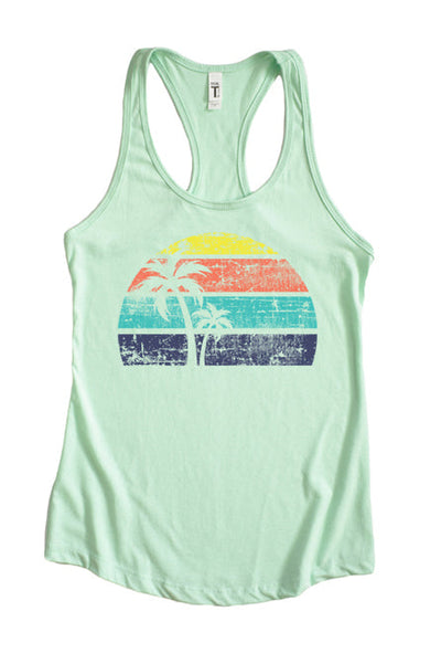 Palm Tree Sunset Tank 1502 - Korvel