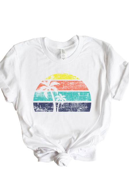 Palm Tree Sunset Tee 1502 - Korvel